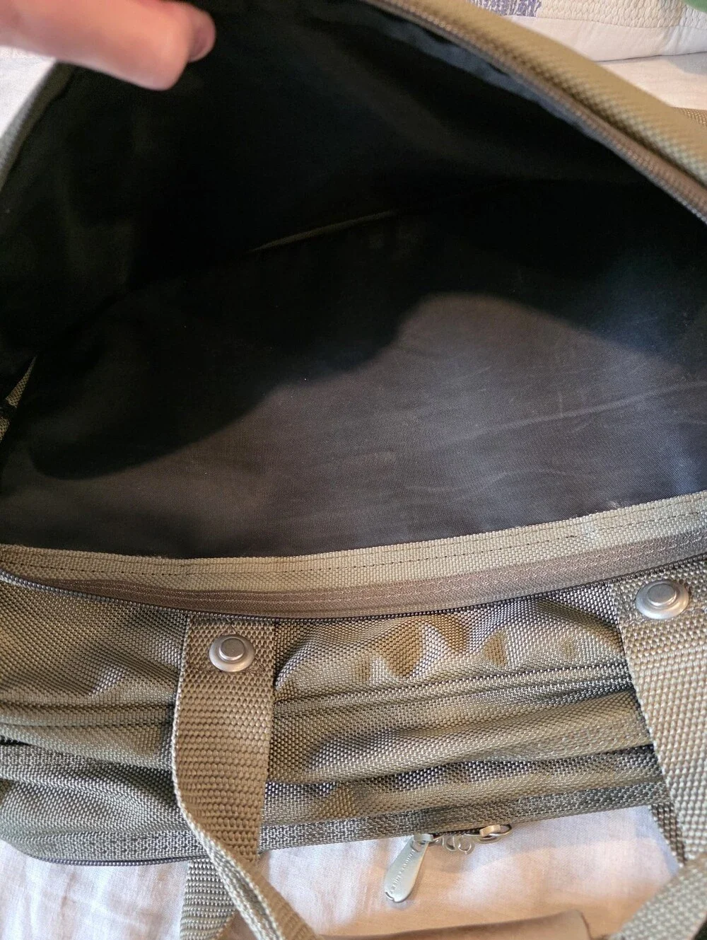 Briggs & Riley Laptop Briefcase Olive Ballistic Nylon (No Strap)